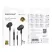Borofone BM100 Pro Fuente earphones with microphone - jack 3,5 mm - fekete