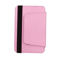 Univerzális Book tablet tok 10" - Design - rózsaszín