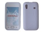   S-line szilikon hátlap - Samsung Galaxy Ace / S5830 - fehér