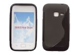   S-line szilikon hátlap - Samsung Galaxy Ace Duos / S6802 - fekete