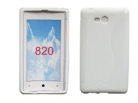 S-line szilikon hátlap - Nokia Lumia 820 (2012) - fehér