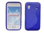 S-line szilikon hátlap - Samsung Galaxy Ace / S5830 - kék