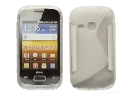 S-line szilikon hátlap - Samsung Galaxy Young / S6310 - átlátszó