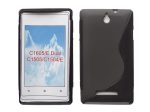 S-line szilikon hátlap - Sony Xperia E / C1505 - fekete