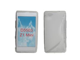 S-line szilikon hátlap - Sony Xperia Z1 Compact / Z1 Mini / D5503 - átlátszó
