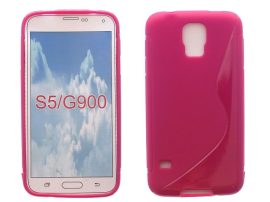 S-line szilikon hátlap - Samsung Galaxy S5 / i9600 - pink 