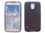S-line szilikon hátlap - Samsung Galaxy S5 / i9600 - fekete