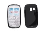 S-line szilikon hátlap - Nokia Asha 302 - fekete