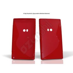 S-line szilikon hátlap - Alcatel One touch Idol - piros