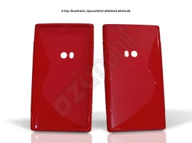 S-line szilikon hátlap - Alcatel One touch Idol - piros