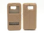 T-Case / Puloka Flip tok - Samsung Galaxy S6 / G920F - arany