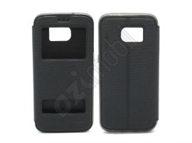 T-Case / Puloka flip tok - Samsung Galaxy S7 Edge / G935F - fekete 