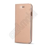   Prémium bőr book flip tok - Samsung Galaxy A530 / A8 (2018) - rose gold