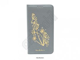 Dekorált Flip tok - Magnet Flip tok - Samsung Galaxy J510 / J5 (2016) - szürke