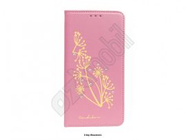 Dekorált Flip tok - Magnet Flip tok - Samsung Galaxy J610 / J6 Plus (2018) - pink