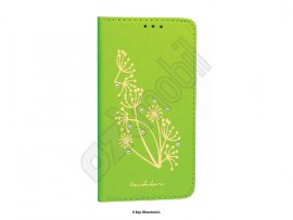 Dekorált Flip tok - Magnet Flip tok - Samsung Galaxy S10 Plus / G975 - lime