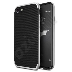 Hybrid Carbon hátlap - iPhone 6 / 6s - ezüst