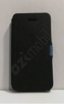 Bőr hatású flip cover tok - iPhone 4G / 4s - fekete