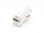 EC töltő - Szivargyújtós USB adapter - 1A - fehér