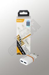 Inkax hálózati töltő fej - Dupla USB 2,1A