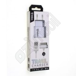 Inkax hálózati töltő szett CD-08 - Iphone 4 / 4S USB - 1A