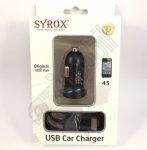   Syrox autós töltő szett (1 A) - 2 in 1 - Iphone 4/4S SYX-C29