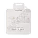   Gyári Samsung hálózati töltő szett Type-C gyors töltő 15W (EP-TA20EWEC) - fehér