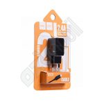   Hoco Wall - Litte Superior C22A - MicroUSB hálózati töltő szett - 2,4A - fekete