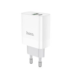 Hoco Wall - Rapido C80A - Type-c USB hálózati töltő - 3,1A QC 3.0 / PD 3.0 - fehér   