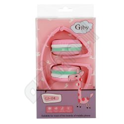 GJBY vezetékes headset Audió Extra Bass GJ-04 - pink