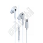   DEVIA Wired Remote Mic smart earpods headset - Type-C - fehér