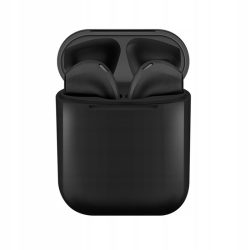 Earphones bluetooth TWS i12 power bank - fekete