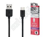   UGY adatkábel - Remax Light Cable 1M - RC-006a Type-C - fekete