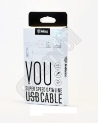 UGY adatkábel - Inkax Iphone 4  - fehér