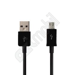 EX adatkábel - Micro USB 1 méter - fekete / Hosszított 8 mm-es micro usb fejjel 