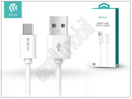 USB - USB Type-C adat- és töltőkábel 2 m-es vezetékkel - Devia Smart USB Type-C 2.0 Cable - white