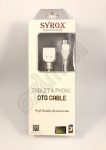 SYROX adatkábel - MicroUSB/USB (OTG)  - fehér SYX-C09