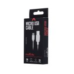 UGY adatkábel - MaxLife MicroUSB 1m/2A - fehér