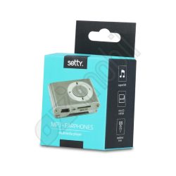 Setty MP3 + earphones - ezüst