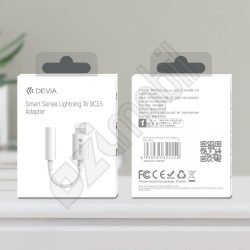 Devia Smart adapter - lightning - jack 3,5 mm - fehér