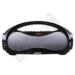 Rebeltec SoundBox 320-boombox - Hordozható Bluetooth hangszóró / FM rádió /USB csatlakozás - fekete / ezüst