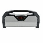   Rebeltec SoundBox 400 - boombox - Hordozható Bluetooth hangszóró / FM rádió /USB csatlakozás - fekete / ezüst