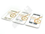   Ütésálló kijelzővédő üvegfólia - Iphone 5 - színezett, arany