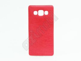 Ultra Slim 0,3 mm - Samsung Galaxy A500 / A5  - bőrhatású szilikon hátlap - piros
