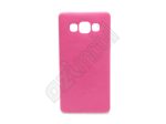   Ultra Slim 0,3 mm - Samsung Galaxy A500 / A5  - bőrhatású szilikon hátlap - pink