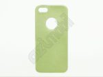   Ultra Slim 0,3 mm - iPhone 5 / 5s / SE - bőrhatáső szilikon hátlap - zöld