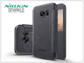 Nillkin Sparkle - Samsung  Galaxy S7 Edge / G935F oldalra nyíló flipes tok - fekete