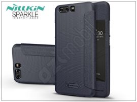 Nillkin Sparkle - Huawei P8 Lite (2017) / P9 Lite (2017) oldalra nyíló flipes tok - fekete