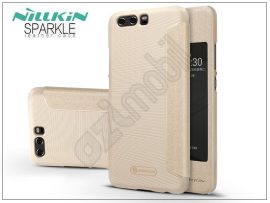 Nillkin Sparkle - Huawei P10 oldalra nyíló flipes tok - arany