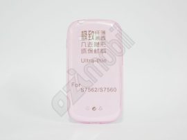 Ultra Slim 0,3 mm - Samsung Galaxy Trend / S7560 - szilikon hátlap - pink 